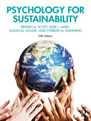 cover image of Psychology for Sustainability